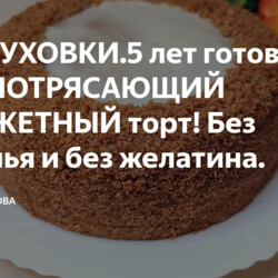 БЕЗ ДУХОВКИ.5 лет готовлю этот ПОТРЯСАЮЩИЙ БЮДЖЕТНЫЙ торт! Без печенья и без желатина.