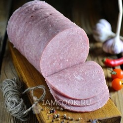 Колбаса в ветчиннице — рецепт с фото