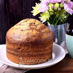 Пирог «Зебра» на сыворотке — рецепт с фото