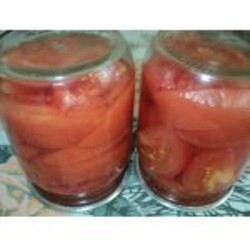 Салат на зиму "Помидоры, как свежие"