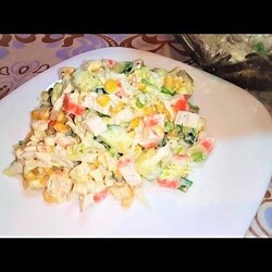 Улетный САЛАТ " МИНУТКА" для приготовления которого НИЧЕГО не потребуется варить