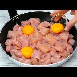 I’m cooking it today! A super recipe with chicken breast, on the pan