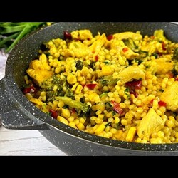 "Дежурный" УЖИН в одной СКОВОРОДЕ! Рецепт Без возни и заморочек! Ужин или обед на скорую руку