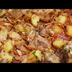 Рагу по - Домашнему Капуста Тушеная с Мясом и Картофелем