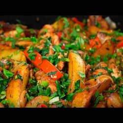 Оджахури с курицей. Куриное филе с картошкой по-грузински.