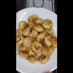 Пельмени жареные на сковороде, идеальные.