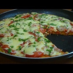 ПИЦЦА на сковороде за 5 минут / Быстрый рецепт пиццы