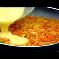 Abendessen Rezept mit Kohl und Kartoffeln.  Einfach, günstig und sehr lecker!