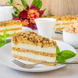 Заварной творожник на медовом тесте на Вкусном Блоге