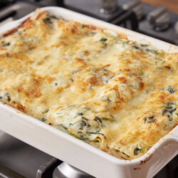 Лазанья куриная со шпинатом