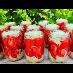 Помидоры по-фински на зиму / Как свежие! Очень просто и много!