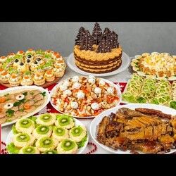 Меню на Новый год 2024! Готовлю 8 блюд на ПРАЗДНИЧНЫЙ СТОЛ: Торт, Салаты и Закуски