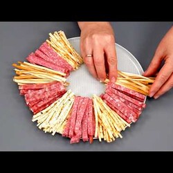Красивая НАРЕЗКА на праздничный стол! Сразу 5 СУПЕР СПОСОБОВ! Мясная, сырная и овощная нарезка!