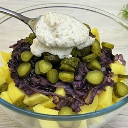 Самый вкусный немецкий салат, который я никогда не устану готовить! Просто и вкусно!