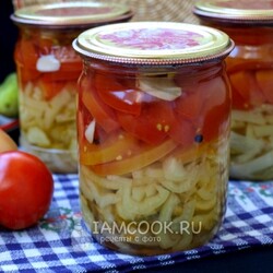 Салат из огурцов и помидоров на зиму