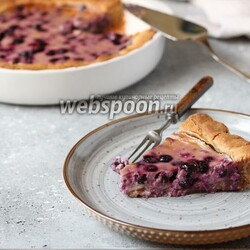 Финский пирог с чёрной смородиной