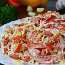 САЛАТ,который взорвал Интернет! Обалденный Салат Красное море — Смотреть в Эфире