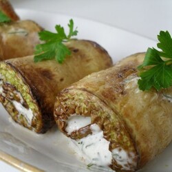Рулетики из кабачков