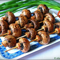 Шашлык из шампиньонов