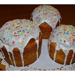 Универсальная глазурь для куличей без яиц - не крошится, не липнет.