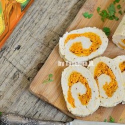 Паровой куриный рулет, пошаговый рецепт с фото