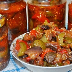 Баклажаны "с огоньком" на зиму