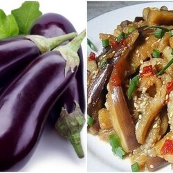 Баклажаны нарезанные соломкой маринованные с чесноком, острым перцем и зеленью в холодильник