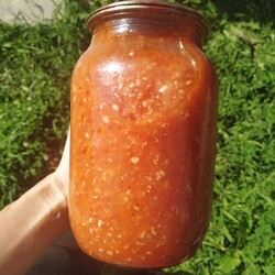 Аджика из помидоров моркови перца лука и яблок на зиму