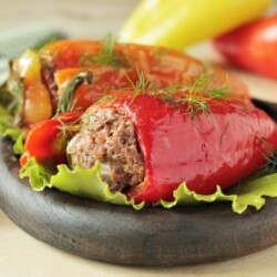 Фаршированные перцы без риса — рецепт с фото