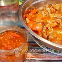 Рагу из кабачков и баклажанов на зиму