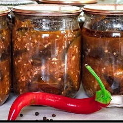 Острые маринованные баклажаны на зиму