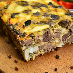 Запеканка из куриной печени