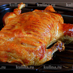 Утка, запеченная с яблоками – рецепт приготовления с фото от Kulina.Ru
