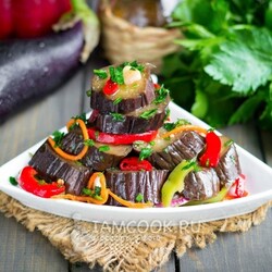 Баклажаны маринованные с чесноком и перцем на зиму