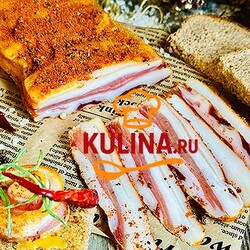 Вяленая свиная грудинка