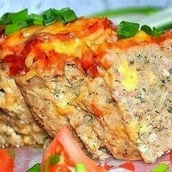 Мясной хлебец с сыром