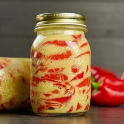 Перец болгарский в горчичной заливке в холодильник