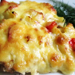 Лук репчатый замаринованный запеченный под сыром в духовке Видеорецепт