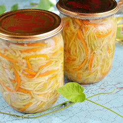 Кабачки "под капусту" на зиму