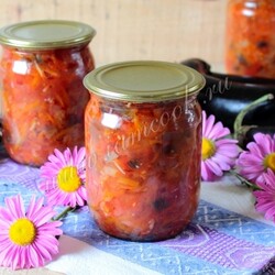 Соте из баклажанов на зиму