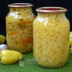 Болгарский перец соломкой на зиму