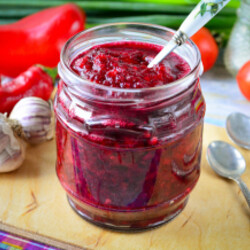 Аджика из свеклы на зиму