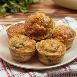 Кексы из кабачка без муки с сыром в духовке