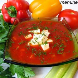 Холодный суп из томатного сока - рецепт и отзывы | Меню недели