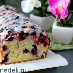 Рецепт простого пирога с замороженными ягодами | Меню недели