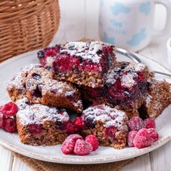 Овсяная коврижка с ягодами | Меню недели