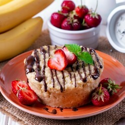 Фруктовый кекс в микроволновке за 5 минут | Меню недели