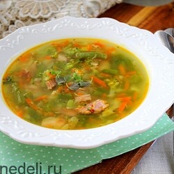 Рецепт супа из брокколи с копченой курицей | Меню недели