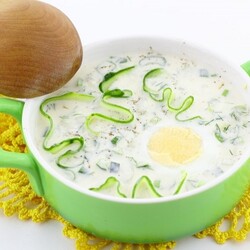 Рецепт летнего супа с огурцом и брынзой | Меню недели