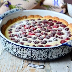 Пирог с творогом и малиной - пошаговый рецепт с фото